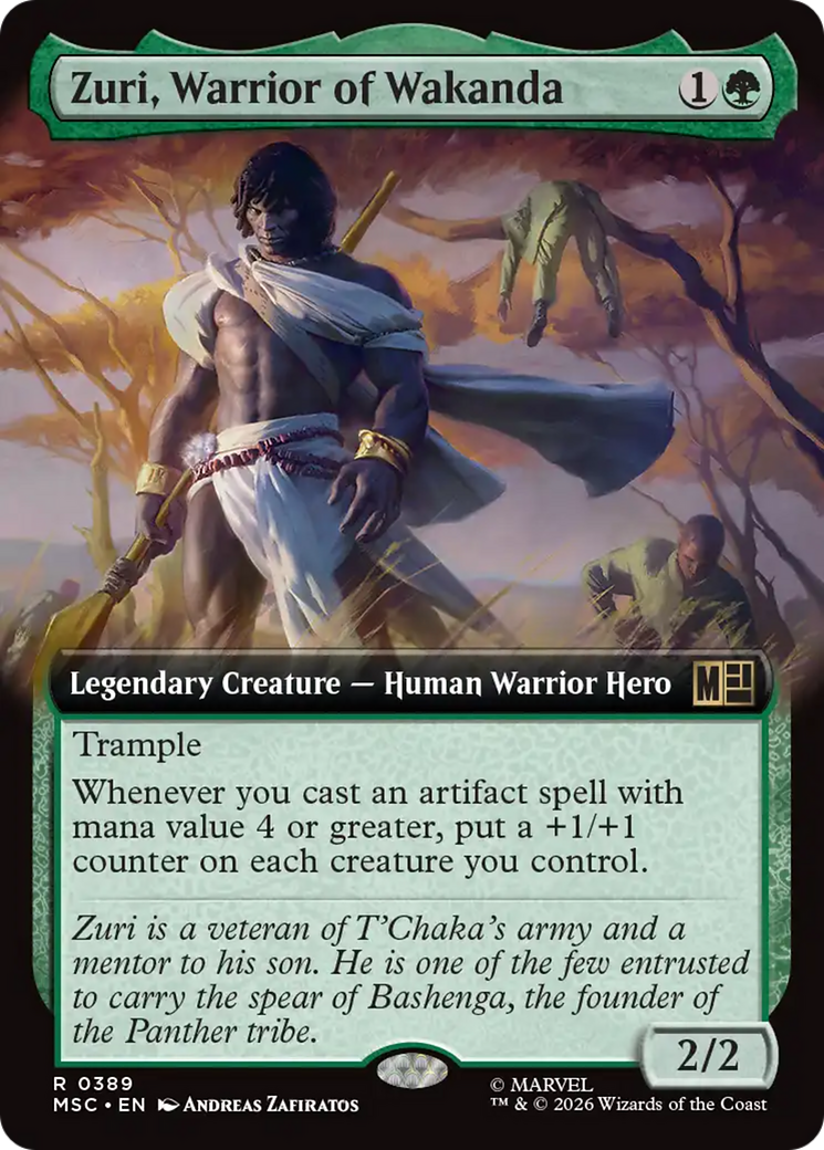 Zuri, Warrior of Wakanda (Extended Art) [Marvel Super Heroes Commander] | Game Master's Emporium (The New GME)
