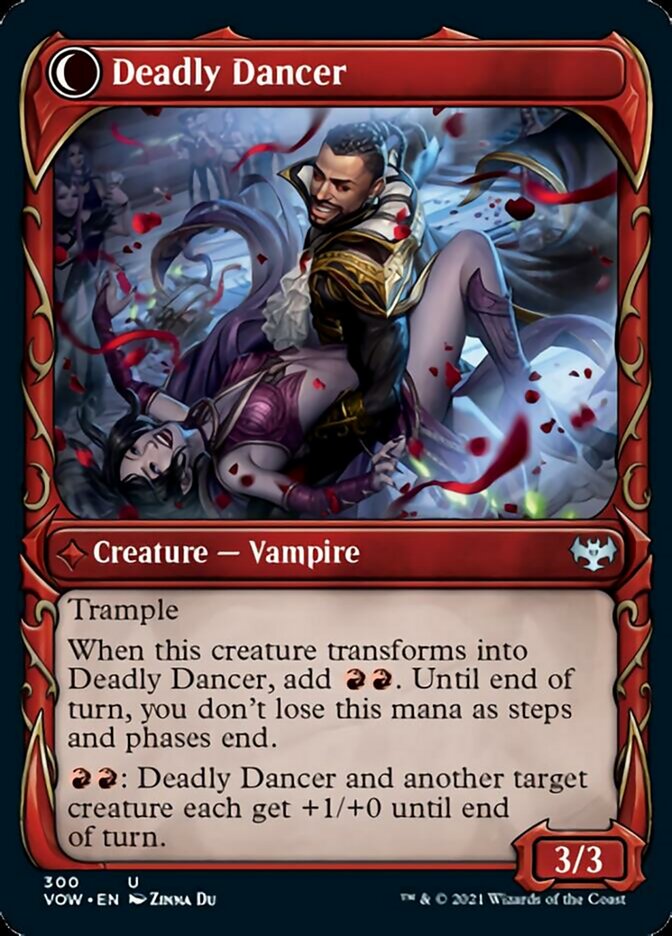 Alluring Suitor // Deadly Dancer (Showcase Fang Frame) [Innistrad: Crimson Vow] | Game Master's Emporium (The New GME)
