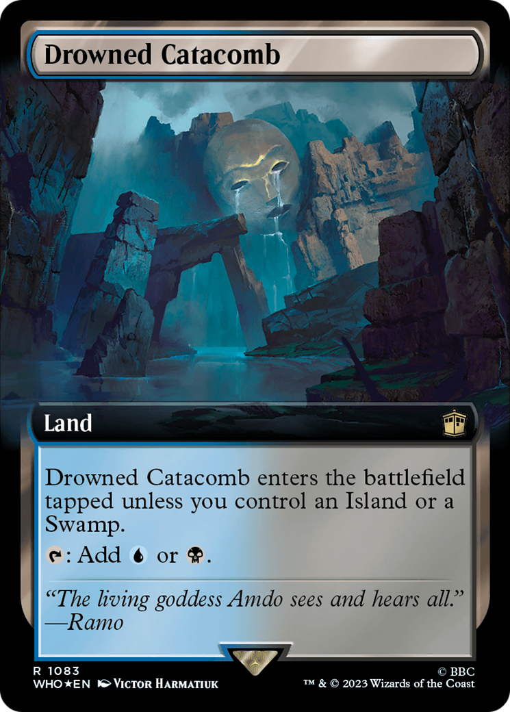 Drowned Catacomb (Extended Art) (Surge Foil) [Doctor Who] | Game Master's Emporium (The New GME)