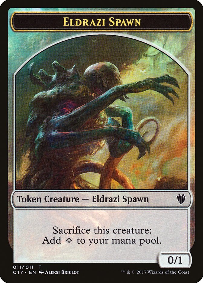 Eldrazi Spawn // Vampire Double-Sided Token [Commander 2017 Tokens] | Game Master's Emporium (The New GME)