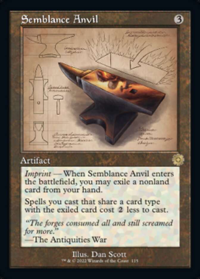 Semblance Anvil (Retro Schematic) [The Brothers' War Retro Artifacts] | Game Master's Emporium (The New GME)