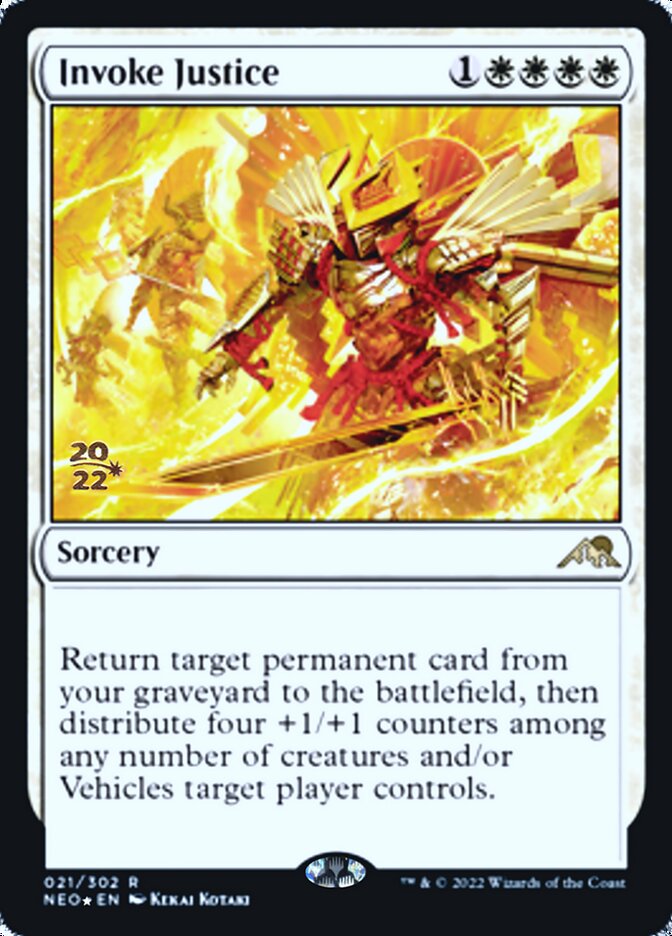 Invoke Justice [Kamigawa: Neon Dynasty Prerelease Promos] | Game Master's Emporium (The New GME)