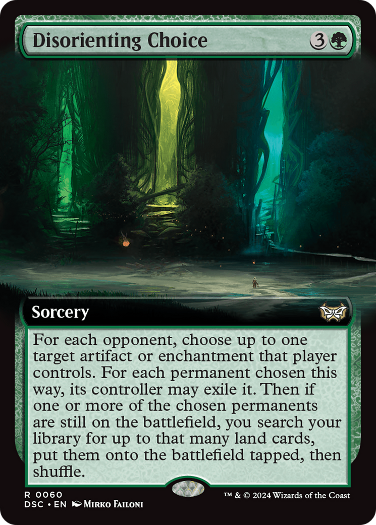 Disorienting Choice (Extended Art) [Duskmourn: House of Horror Commander] | Game Master's Emporium (The New GME)