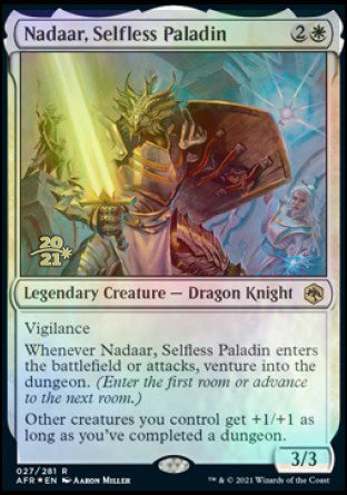 Nadaar, Selfless Paladin [Dungeons & Dragons: Adventures in the Forgotten Realms Prerelease Promos] | Game Master's Emporium (The New GME)