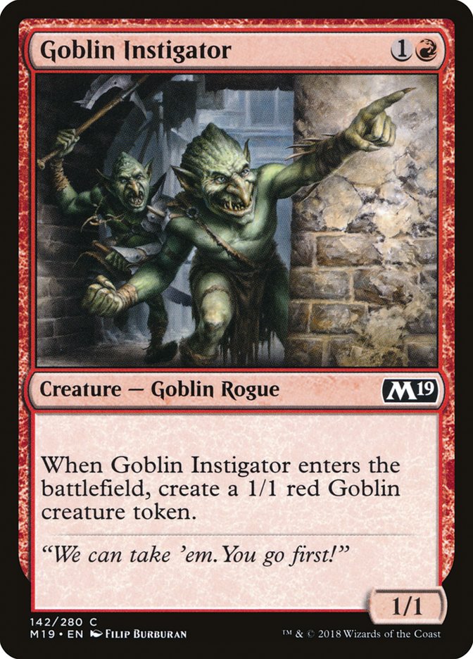 Goblin Instigator [Core Set 2019] | Game Master's Emporium (The New GME)