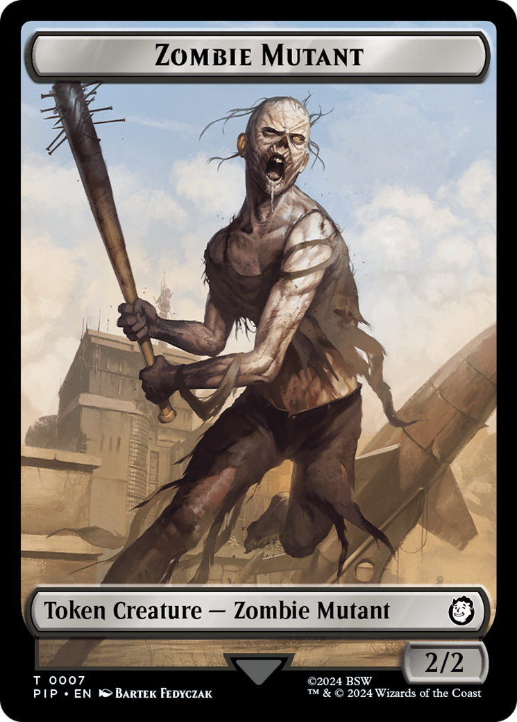 Food (0012) // Zombie Mutant Double-Sided Token [Fallout Tokens] | Game Master's Emporium (The New GME)