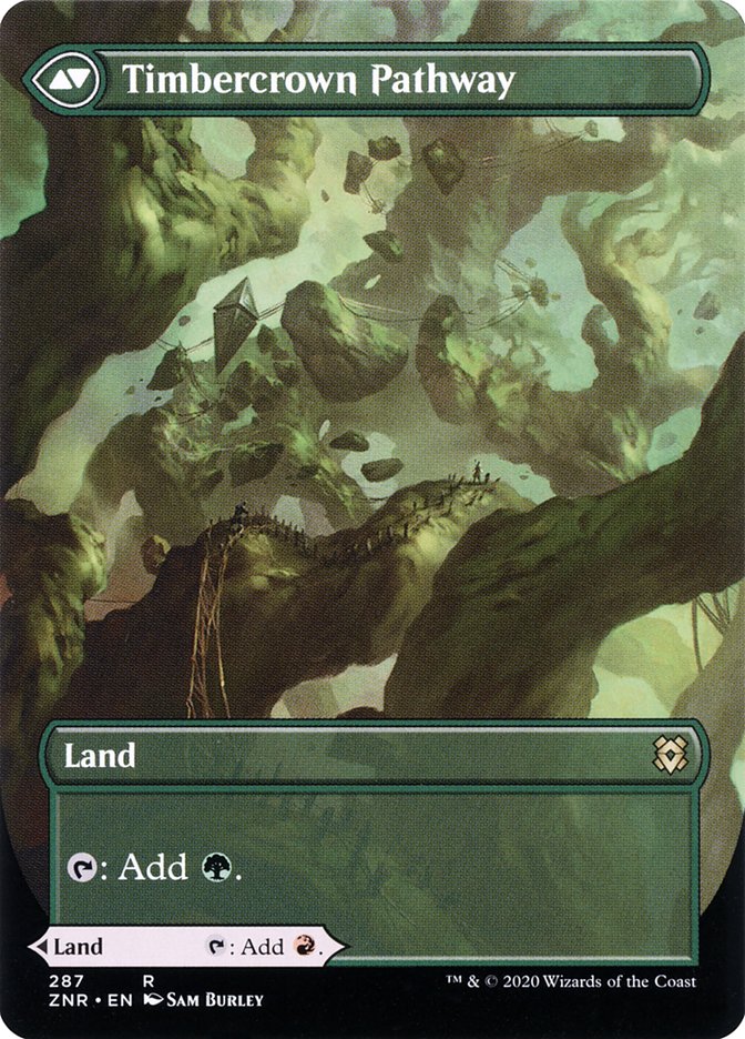 Cragcrown Pathway // Timbercrown Pathway (Borderless Alternate Art) [Zendikar Rising] | Game Master's Emporium (The New GME)