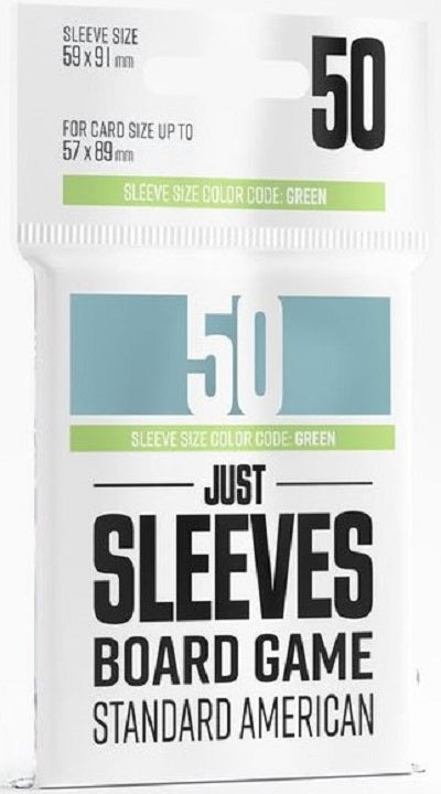 Just Sleeves Board Game Standard American 50 (57 x 89) | Game Master's Emporium (The New GME)