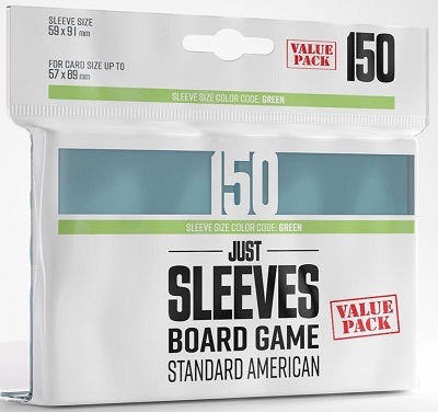 Just Sleeves Board Game Standard American 150 Value Pack (57 x 89) | Game Master's Emporium (The New GME)