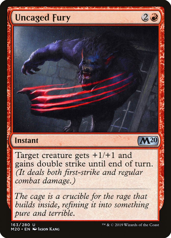 Uncaged Fury [Core Set 2020] | Game Master's Emporium (The New GME)