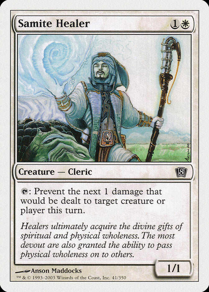 Samite Healer [Eighth Edition] | Game Master's Emporium (The New GME)