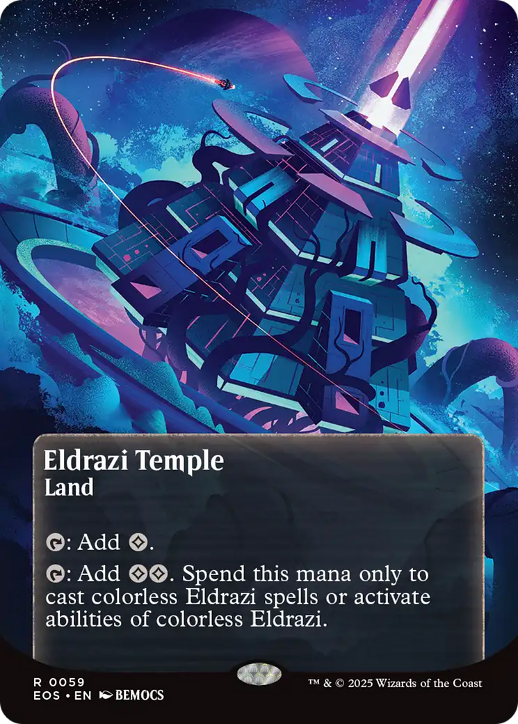 Eldrazi Temple (0059) (Borderless) [Edge of Eternities: Stellar Sights] | Game Master's Emporium (The New GME)