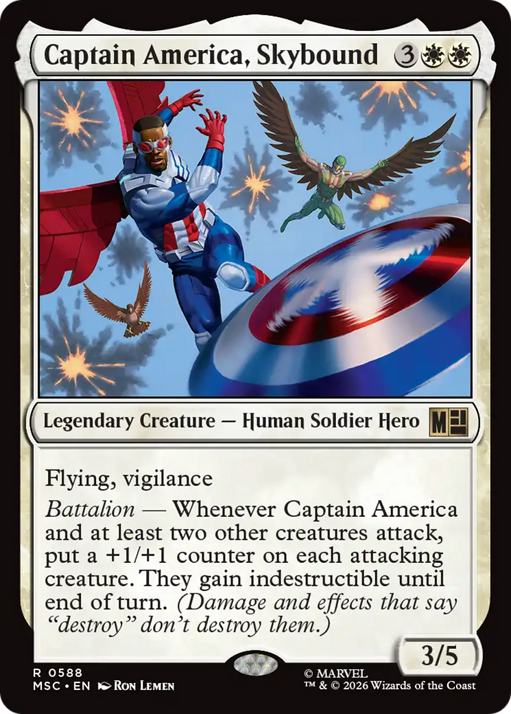 Captain America, Skybound [Marvel Super Heroes Commander] | Game Master's Emporium (The New GME)