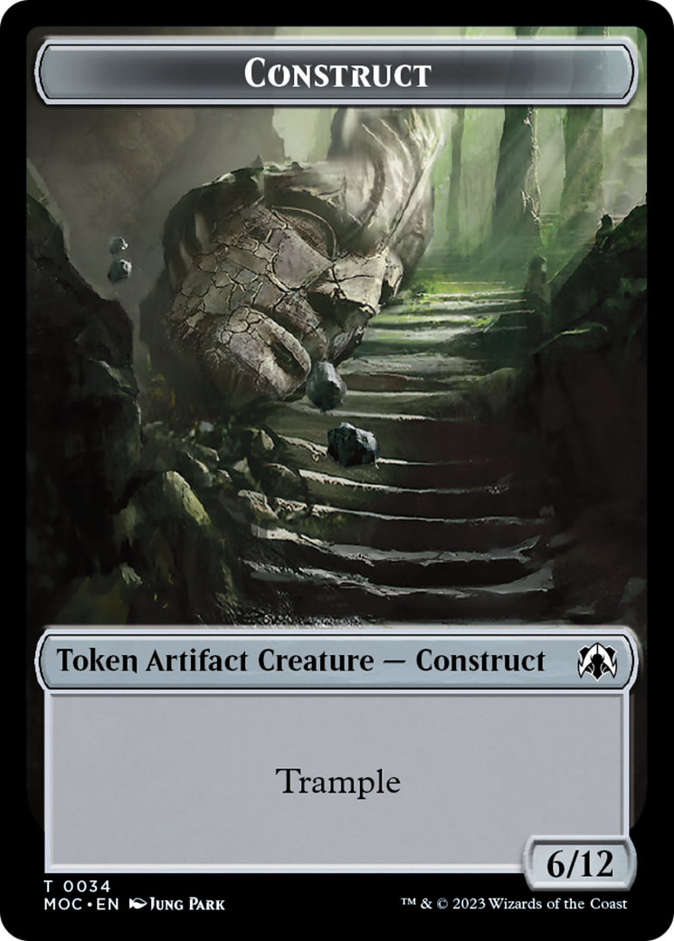Phyrexian Golem // Construct Double-Sided Token [March of the Machine Commander Tokens] | Game Master's Emporium (The New GME)