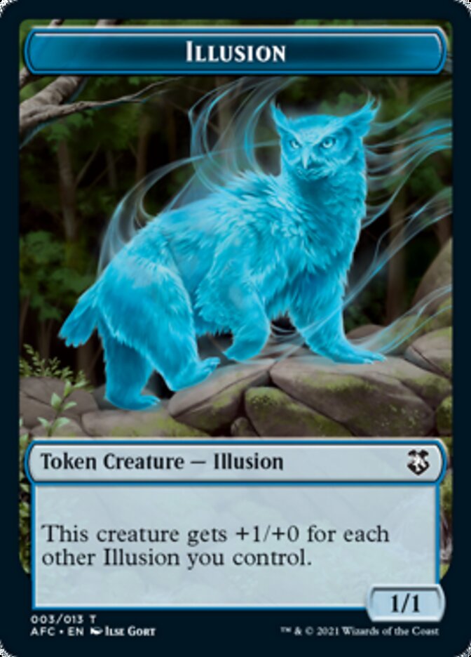Champion of Wits // Illusion Double-Sided Token [Dungeons & Dragons: Adventures in the Forgotten Realms Commander Tokens] | Game Master's Emporium (The New GME)