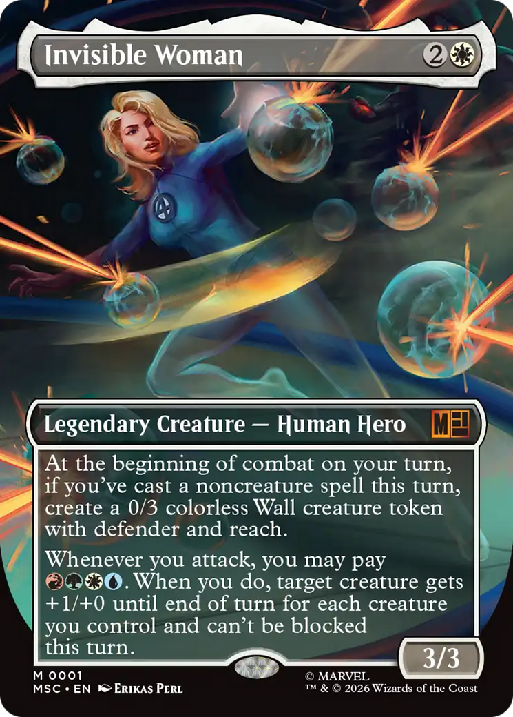 Invisible Woman (Borderless) [Marvel Super Heroes Commander] | Game Master's Emporium (The New GME)