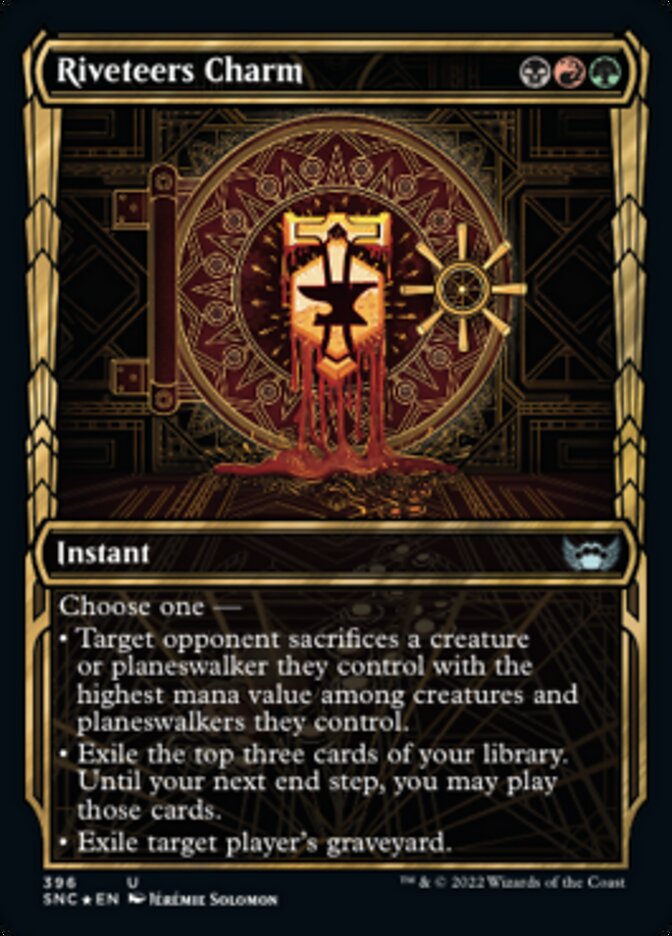 Riveteers Charm (Showcase Golden Age Gilded Foil) [Streets of New Capenna] | Game Master's Emporium (The New GME)