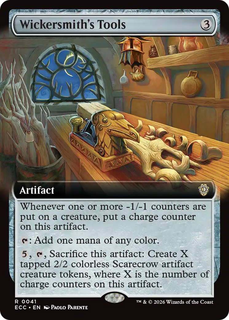 Wickersmith's Tools (Extended Art) [Lorwyn Eclipsed Commander] | Game Master's Emporium (The New GME)