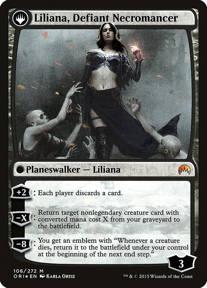 Liliana, Heretical Healer // Liliana, Defiant Necromancer [Magic Origins Prerelease Promos] | Game Master's Emporium (The New GME)