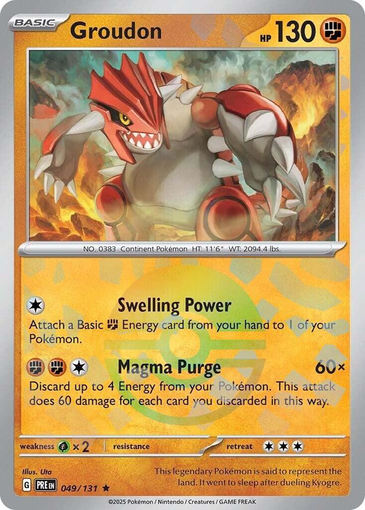 Groudon (049/131) (Poke Ball Pattern) [Scarlet & Violet: Prismatic Evolutions] | Game Master's Emporium (The New GME)