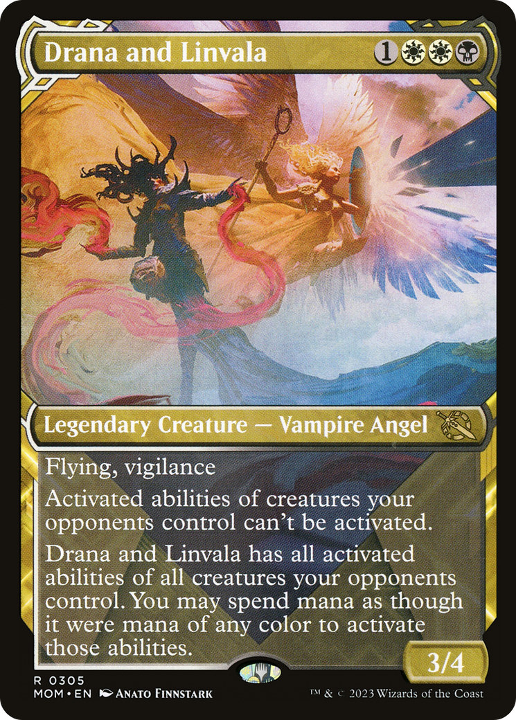 Drana and Linvala (Showcase Planar Booster Fun) [March of the Machine] | Game Master's Emporium (The New GME)