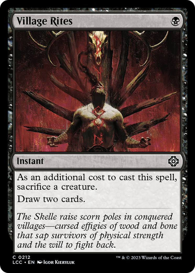Village Rites [The Lost Caverns of Ixalan Commander] | Game Master's Emporium (The New GME)