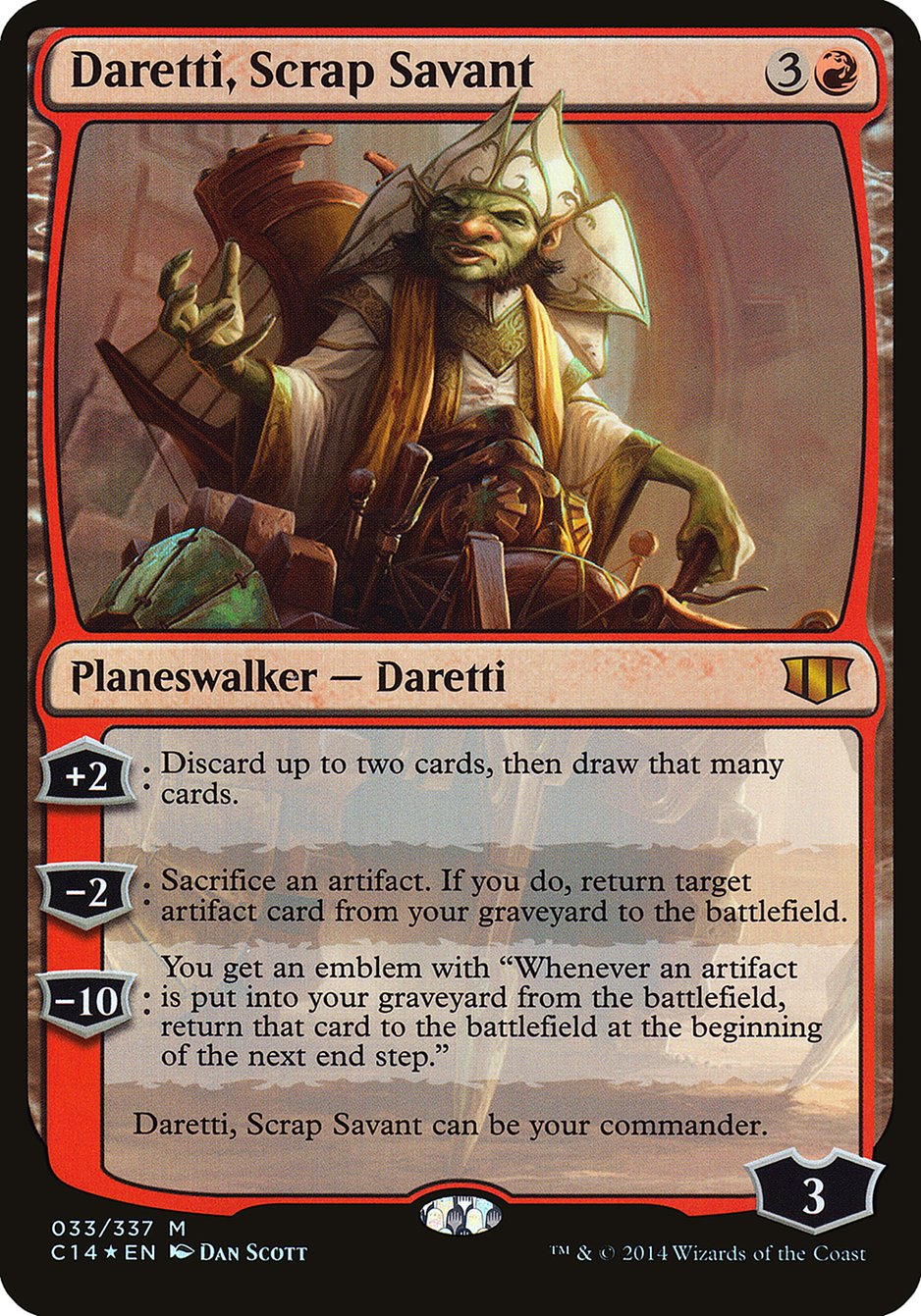 Daretti, Scrap Savant (Oversized) [Commander 2014 Oversized] | Game Master's Emporium (The New GME)