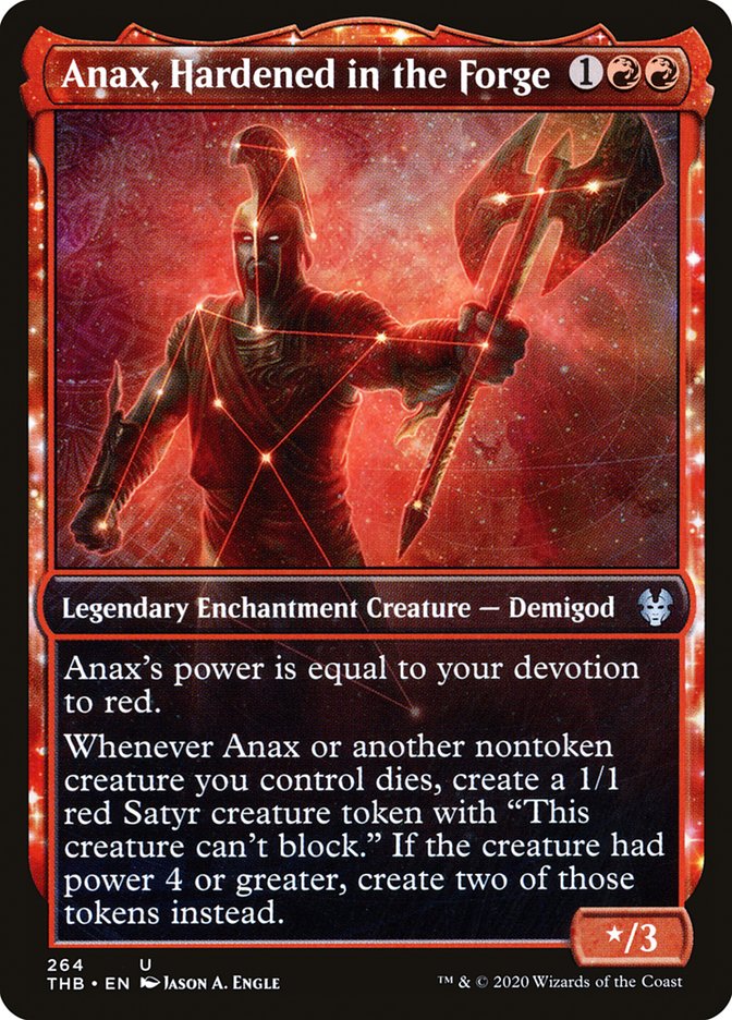 Anax, Hardened in the Forge (Showcase) [Theros Beyond Death] | Game Master's Emporium (The New GME)
