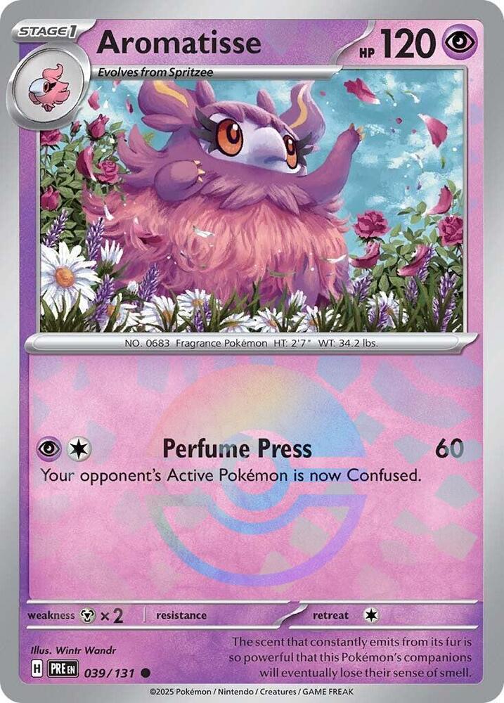 Aromatisse (039/131) (Poke Ball Pattern) [Scarlet & Violet: Prismatic Evolutions] | Game Master's Emporium (The New GME)