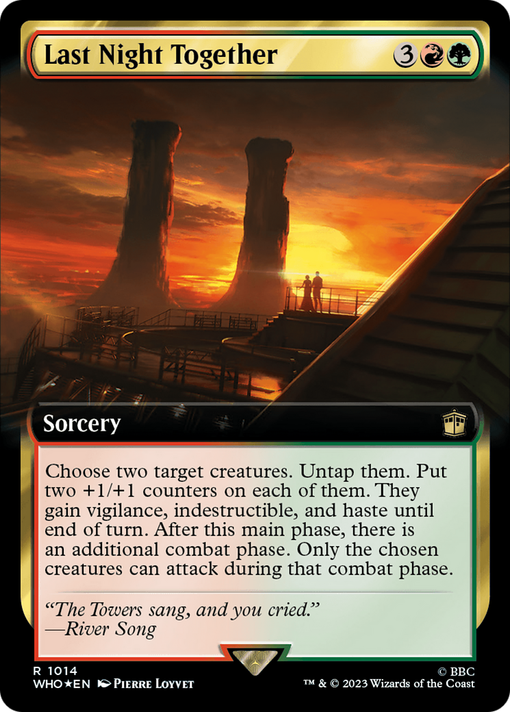 Last Night Together (Extended Art) (Surge Foil) [Doctor Who] | Game Master's Emporium (The New GME)