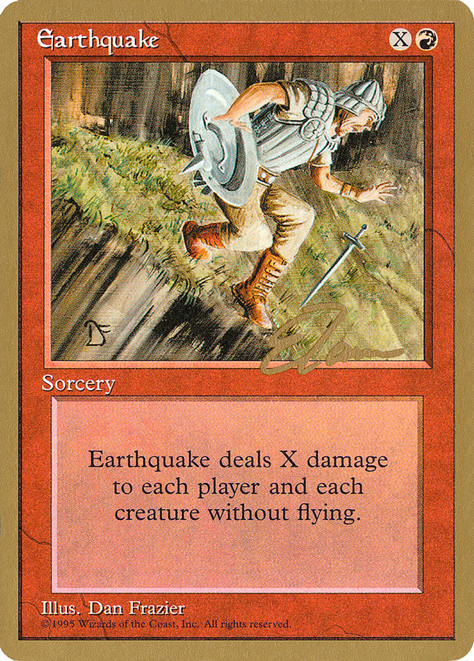 Earthquake (Eric Tam) [Pro Tour Collector Set] | Game Master's Emporium (The New GME)