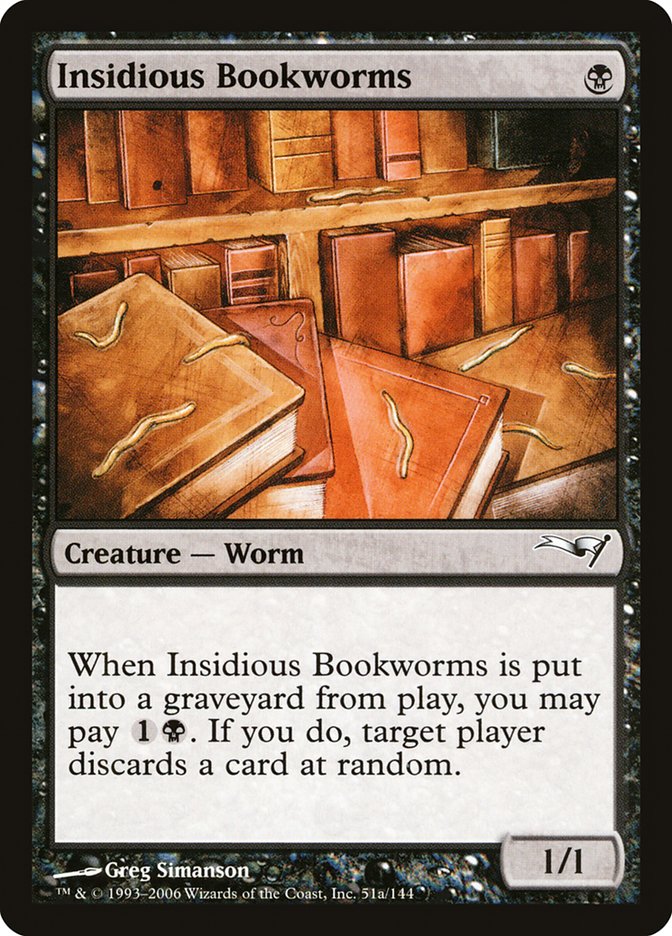 Insidious Bookworms [Coldsnap Theme Decks] | Game Master's Emporium (The New GME)