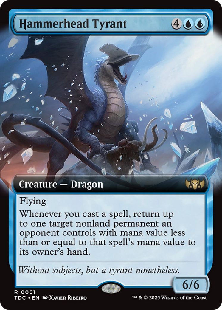 Hammerhead Tyrant (Extended Art) [Tarkir: Dragonstorm Commander] | Game Master's Emporium (The New GME)