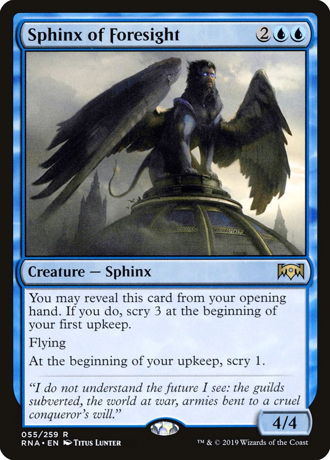 Sphinx of Foresight [Ravnica Allegiance] | Game Master's Emporium (The New GME)