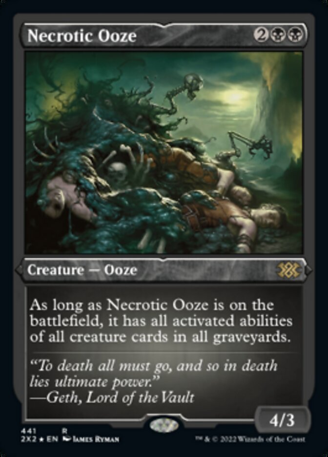 Necrotic Ooze (Foil Etched) [Double Masters 2022] | Game Master's Emporium (The New GME)