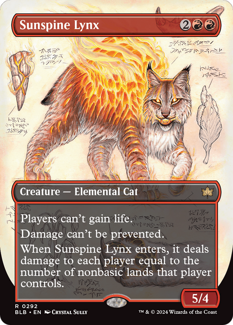 Sunspine Lynx (Borderless) [Bloomburrow] | Game Master's Emporium (The New GME)