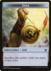 Human Soldier // Gold Double-Sided Token [Theros Beyond Death Tokens] | Game Master's Emporium (The New GME)