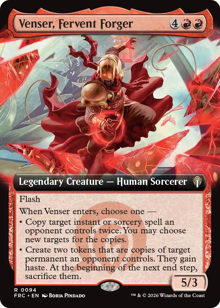 Venser, Fervent Forger (Extended Art) [Reality Fracture Commander] | Game Master's Emporium (The New GME)