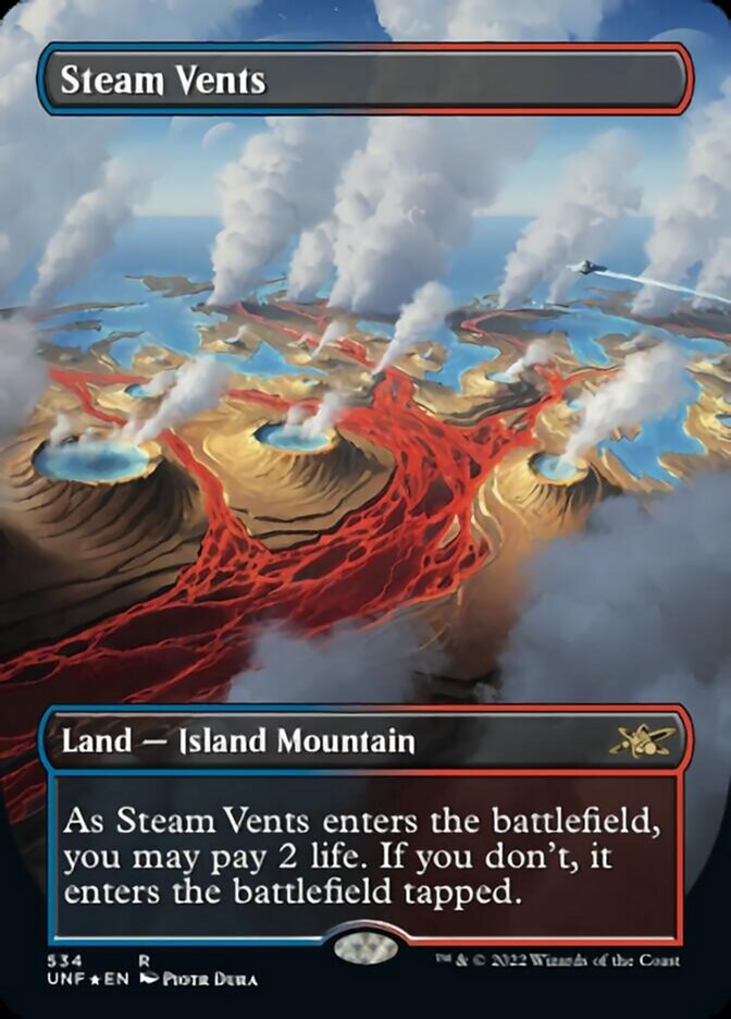 Steam Vents (Borderless) (Galaxy Foil) [Unfinity] | Game Master's Emporium (The New GME)