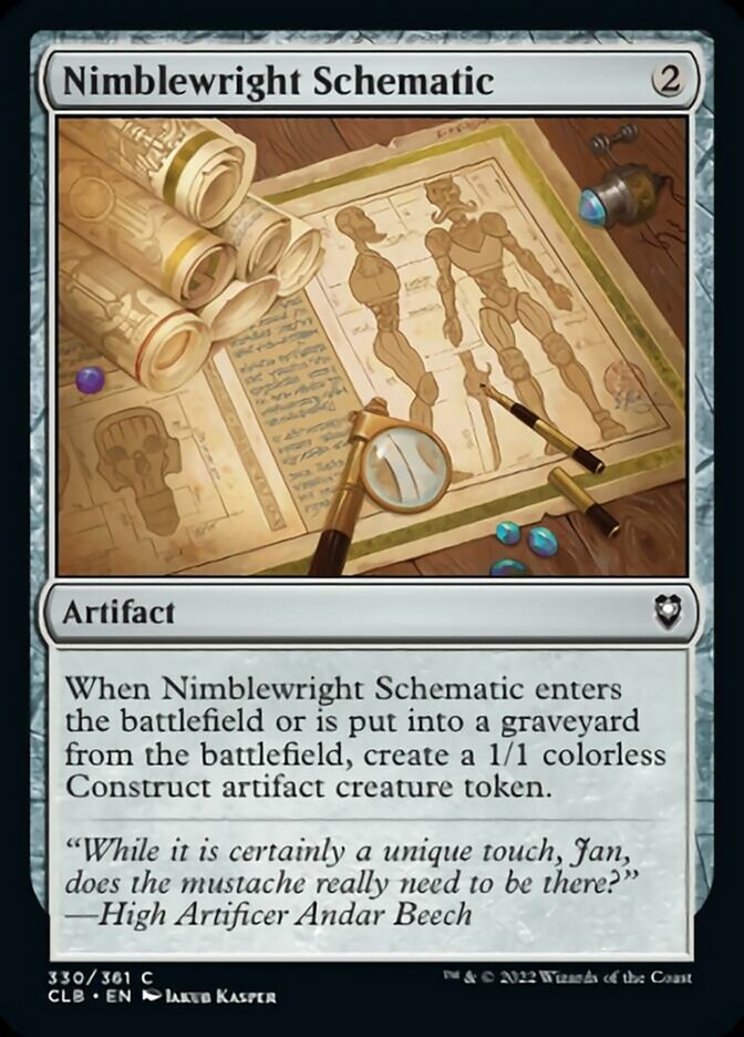 Nimblewright Schematic [Commander Legends: Battle for Baldur's Gate] | Game Master's Emporium (The New GME)