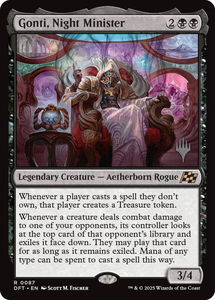 Gonti, Night Minister (Promo Pack) [Aetherdrift Promos] | Game Master's Emporium (The New GME)