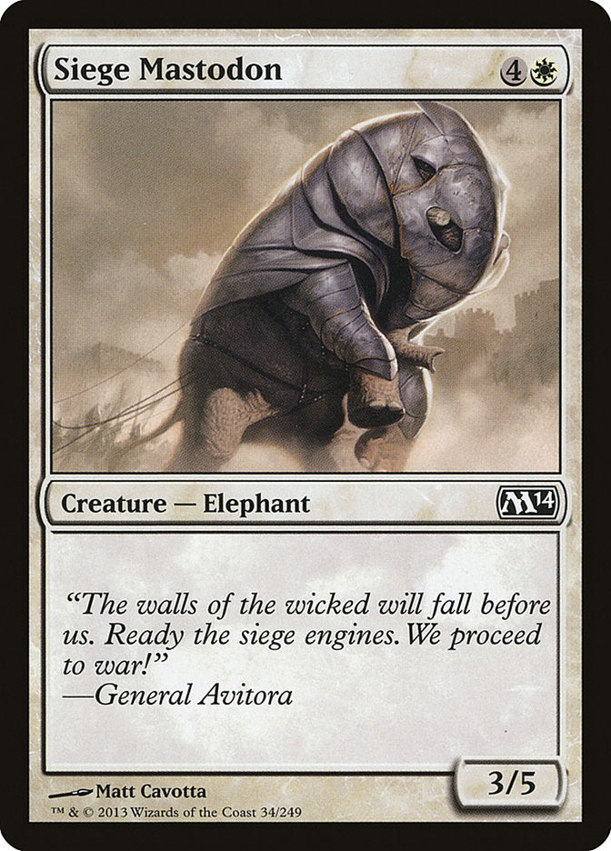 Siege Mastodon [Magic 2014] | Game Master's Emporium (The New GME)