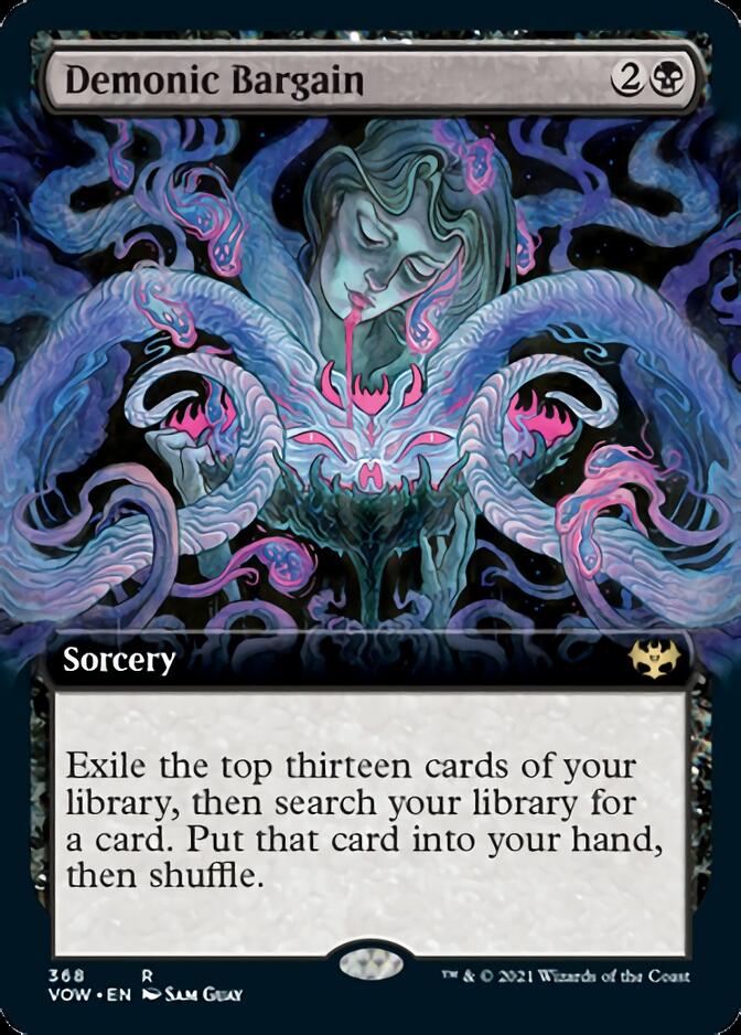 Demonic Bargain (Extended Art) [Innistrad: Crimson Vow] | Game Master's Emporium (The New GME)