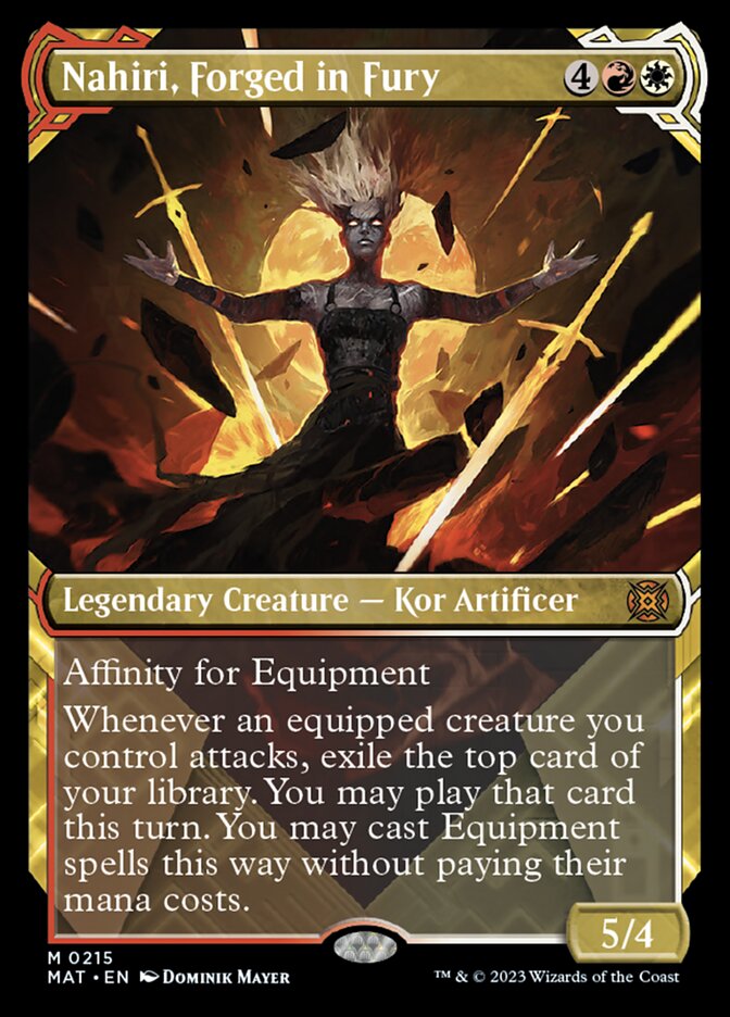 Nahiri, Forged in Fury (Showcase Halo Foil) [March of the Machine: The Aftermath] | Game Master's Emporium (The New GME)