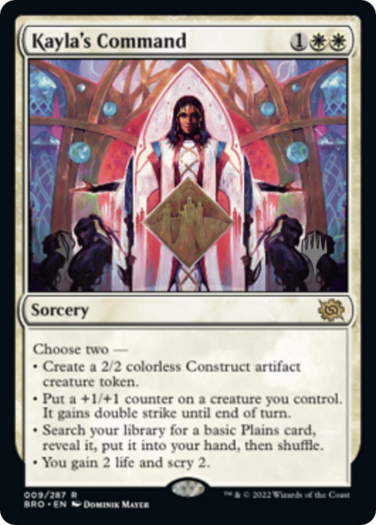Kayla's Command (Promo Pack) [The Brothers' War Promos] | Game Master's Emporium (The New GME)