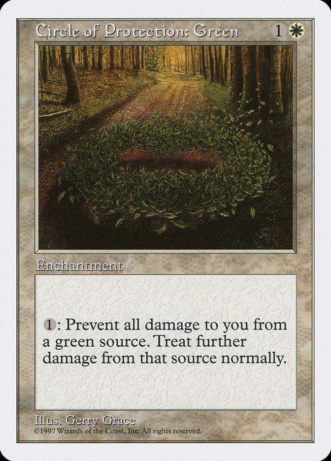 Circle of Protection: Green [Fifth Edition] | Game Master's Emporium (The New GME)