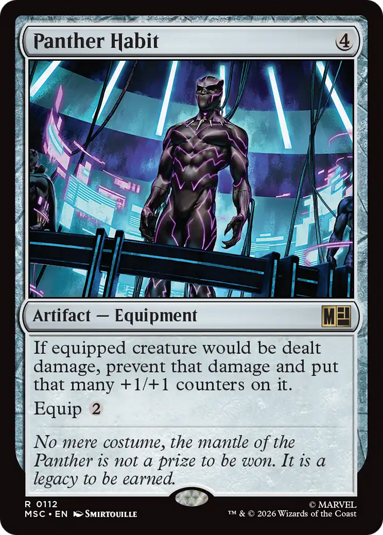 Panther Habit (Surge Foil) [Marvel Super Heroes Commander] | Game Master's Emporium (The New GME)