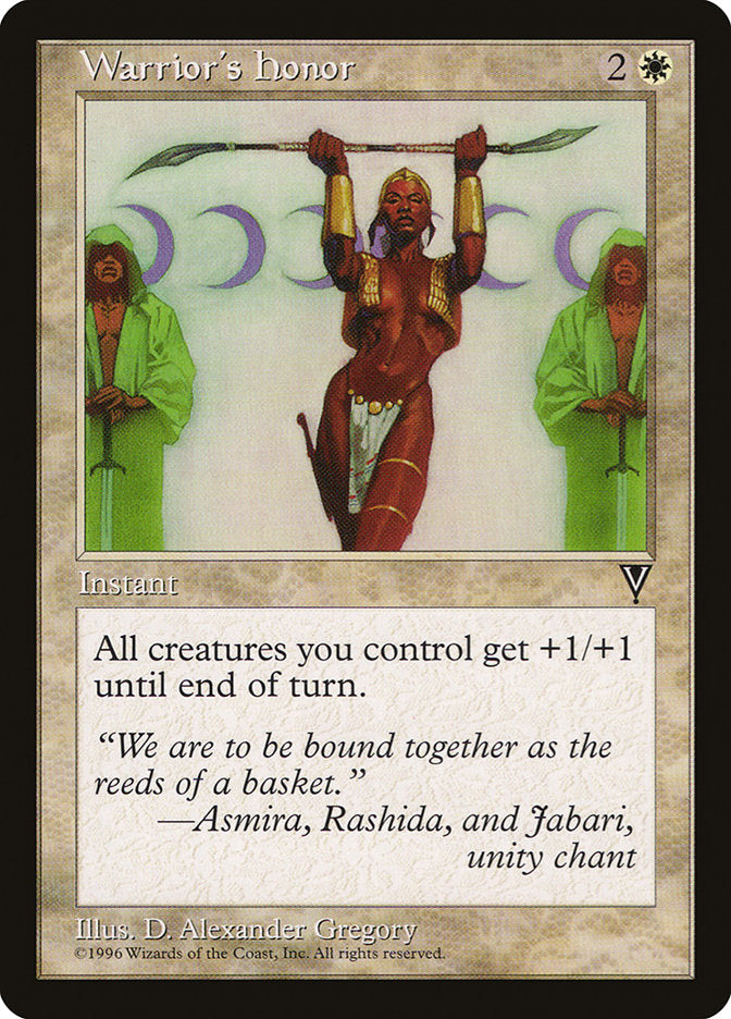 Warrior's Honor [Visions] | Game Master's Emporium (The New GME)