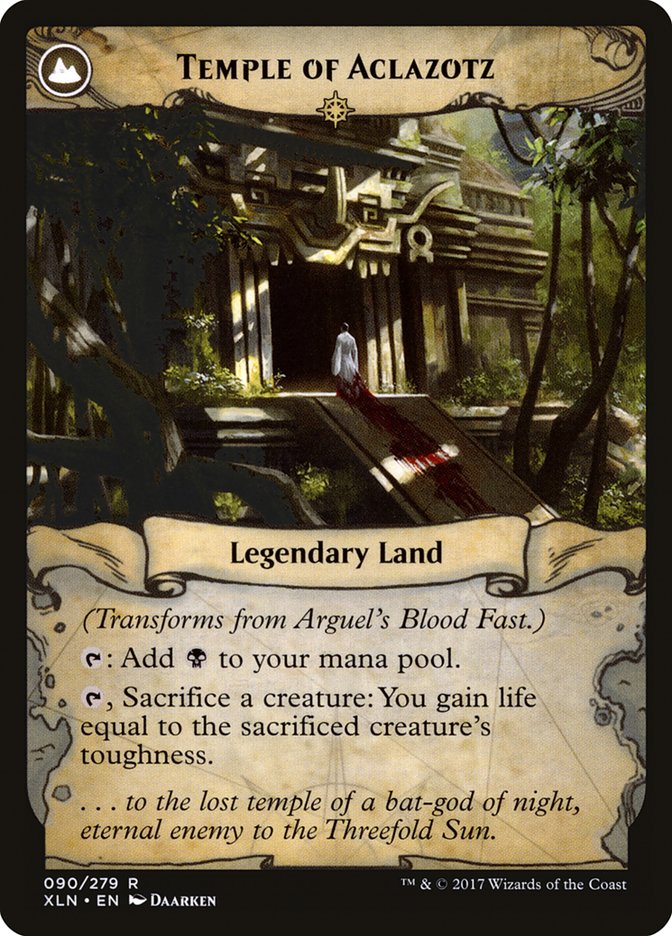 Arguel's Blood Fast // Temple of Aclazotz [Ixalan] | Game Master's Emporium (The New GME)