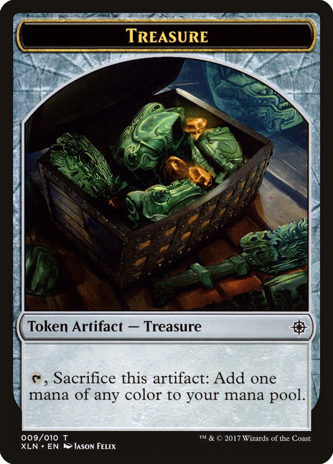 Dinosaur // Treasure (009) Double-Sided Token [Ixalan Tokens] | Game Master's Emporium (The New GME)